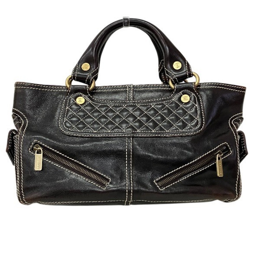 Celine CELINE Black Boogie Bag Handbag Women's